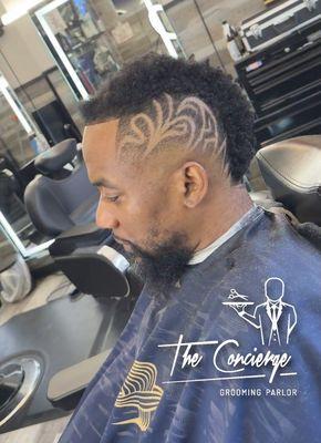 Freestyle design by 360.  Appointment only (718)255-6850 ‍ https://getsquire.com/booking/brands/the-concierge-grooming-parlor