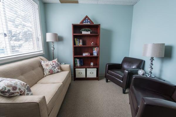 Therapy office at Insight Care, mental health counseling in Kensington, MD