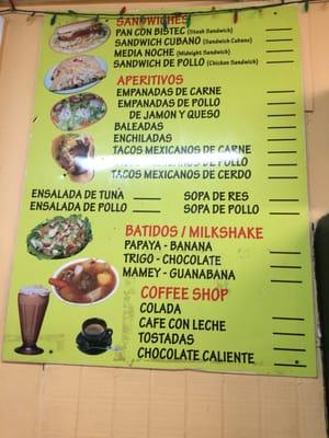 This is their menu!  Most items range between 2 and 9 dollars.