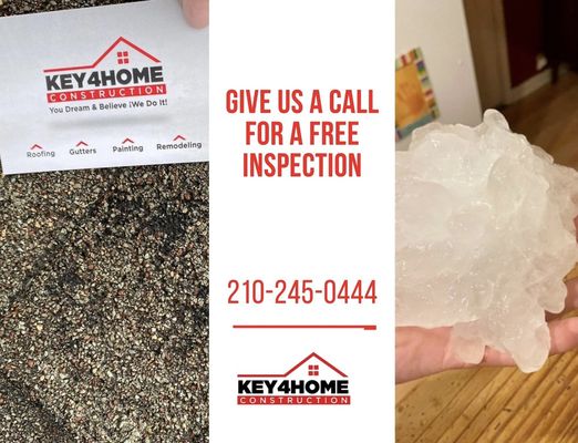 Get you a free inspection or free estimate to your roof.