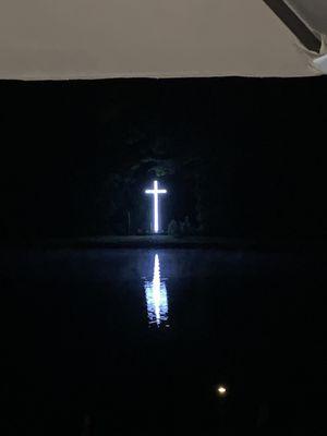 Beautiful cross across the pond.