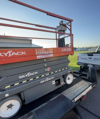 Skyjack Scissor Lift SJIII 3226 for rent.