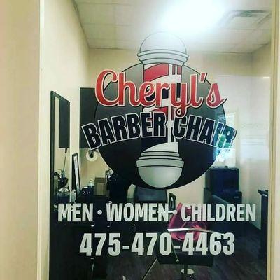 Cheryl's Barber Chair 596 Westport Ave Norwalk, Ct Call or book online Vagaro app . OPEN 7 days a week Men , Women & Children