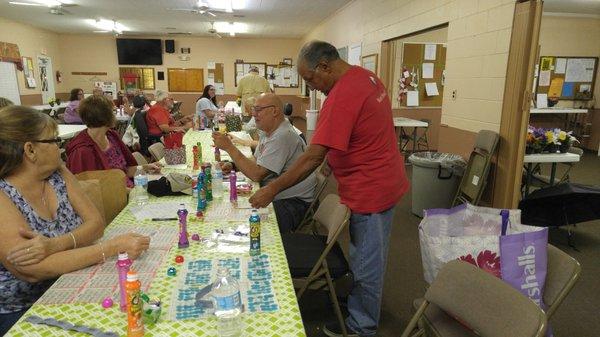 Bingo Night that everyone enjoys.