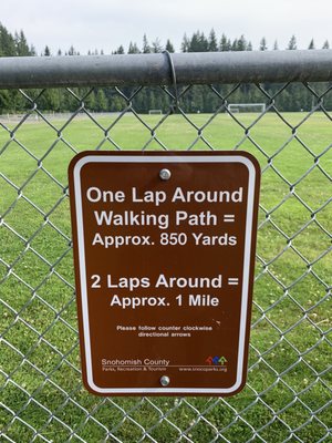 Distance/length of the walking path.