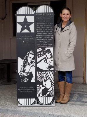 Lana Turner panels we made for the Chamber of Commerce. See them on the front of the Day Rock Underground in Wallace.