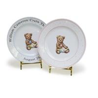 Baby Plates w/ Babies Name, Weight, & Date of Birth