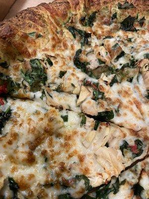 Chicken Basil Pesto Pizza