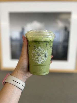 Matcha chai ice latte