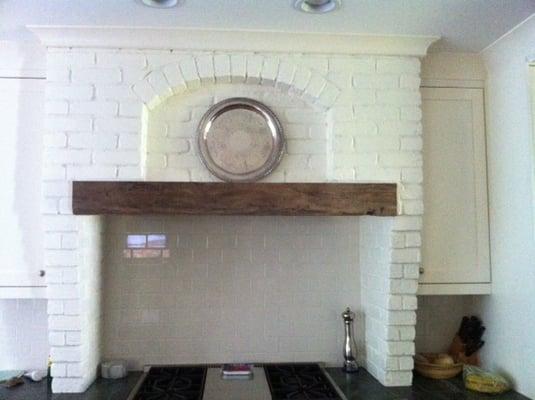 Subway tile and thin brick veneer kitchen backsplash, cobb county, ga