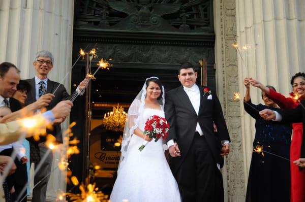 A wedding at the Corinthian Grand Ballroom, San Jose