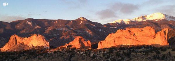 Garden of the Gods and Pikes Peak, our playground.