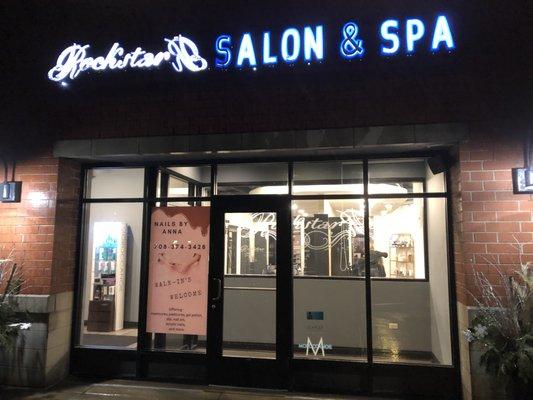 We are located inside Rockstar salon and spa