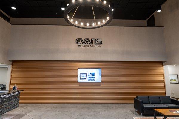 Lobby of Evans Building Company, Inc.