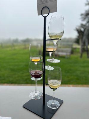 My wine flight.