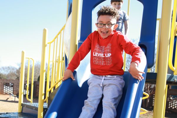 Carlisle-Foster's Grove Elementary Student Enjoying Recess