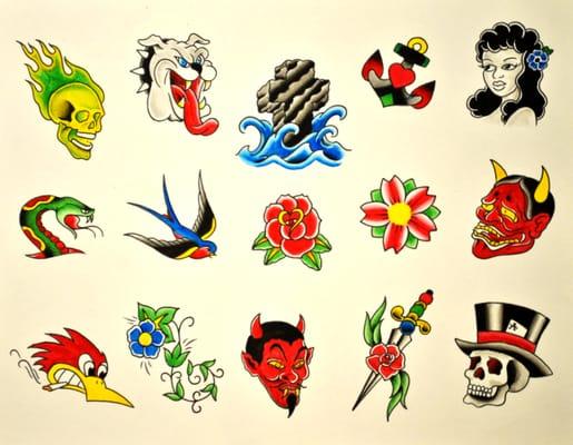 Choose a tattoo from our $40 flash sheet.