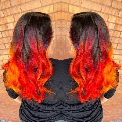 Fire hair