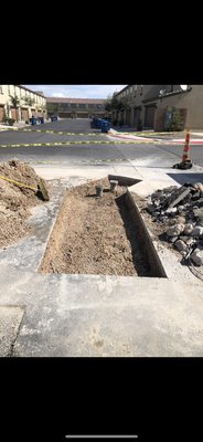 Underground water main repair