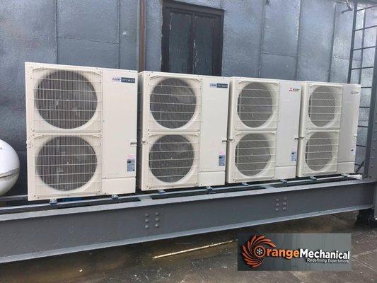 (2) City Multi & (2) M-Series Outdoor Units