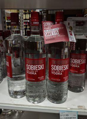 I need a shot of Sobieski after all shopping I did today.