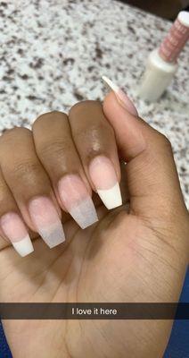 My nail tech fixed the shape