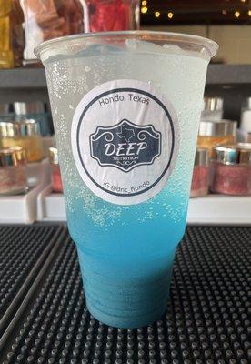 Amazing energizing tea: The Owl (blue raspberry lemonade)