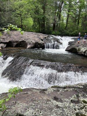 Waterfalls close to campground