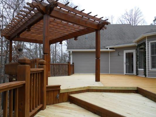 Outdoor living area design and construction