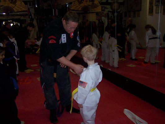 The white belt is free the next one you work for! #yellowllbelt