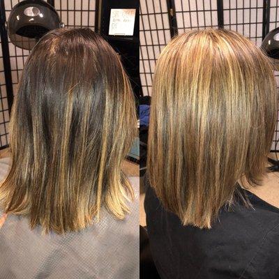 #haircolorchanges by me  #haircolor #highlights #balayage #lahairstylist