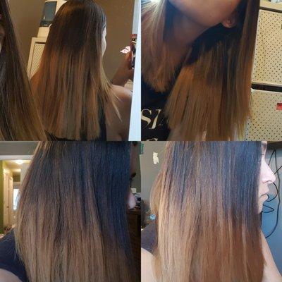 $300+ dollars for this awful "balayage"