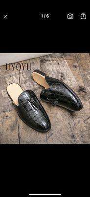 Mens leather half shoe