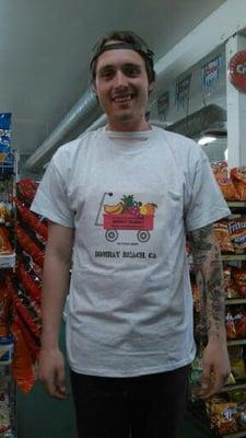 One happy Tourist with  his new Bombay Market T-shirt