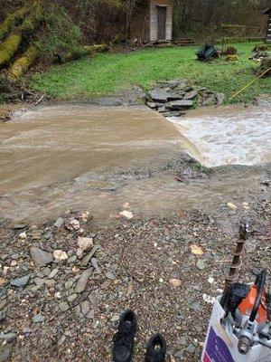 Overflowed bridge