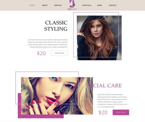 Tims Web Solutionz | Web Development Mockup - Cosmetology Focus