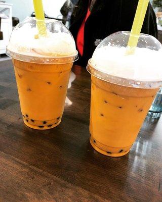 Thai Tea's with boba