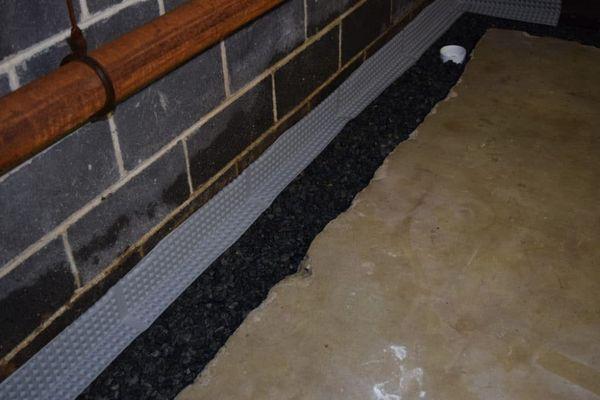 Interior French drain