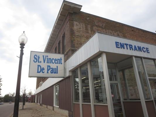 St. Vincent DePaul thrift store in downtown Gwinn.