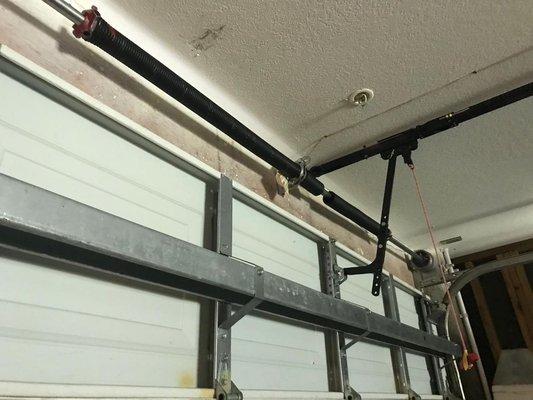 Garage door spring repair