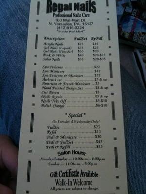 Service Menu