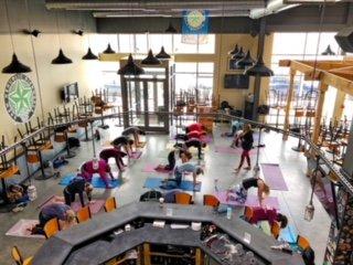 Wheelhouse Pilates at Brew Republic for our monthly Detox to Retox class. Second Saturday of every month.