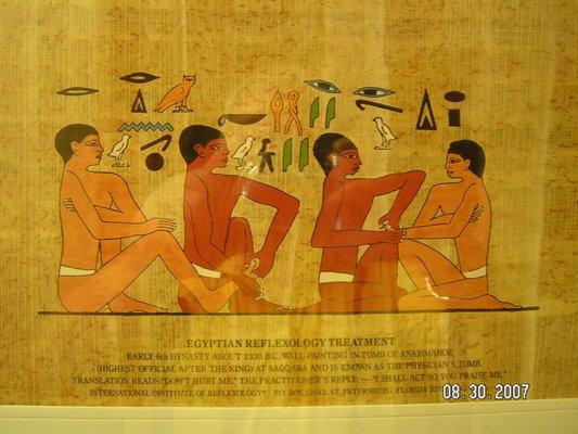 Reflexology 2500 years ago in Egypt