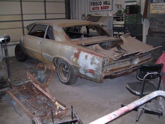 We have cars come in at all different stages of their lives. We weren't scared of this conditioned 1964 GTO. It turned out beautifully.