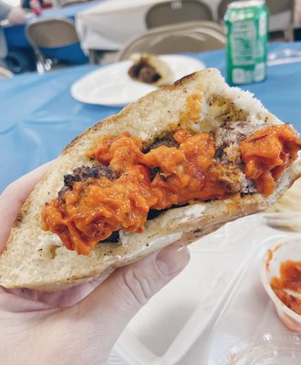 Cevapcici with Ajvar