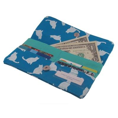 Zipper wallet with cats