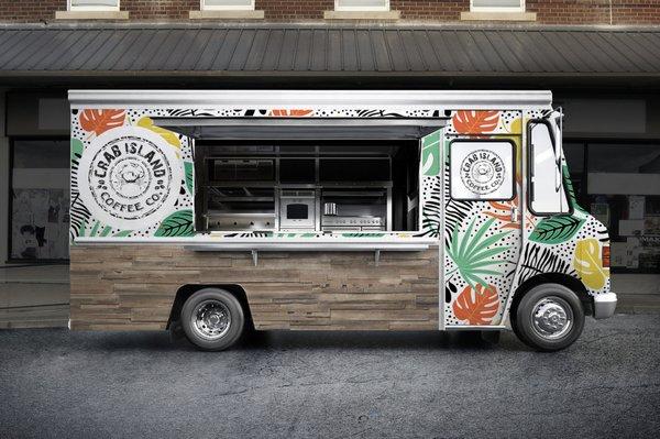 Food Truck Wrap Design - Crabby Island Coffee Co