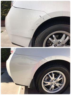 Before and after repair