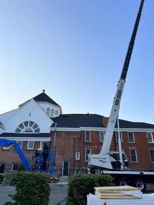 Install HVAC in historic church downtown Boise Idaho