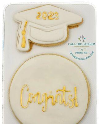 Graduation sugar cookies.